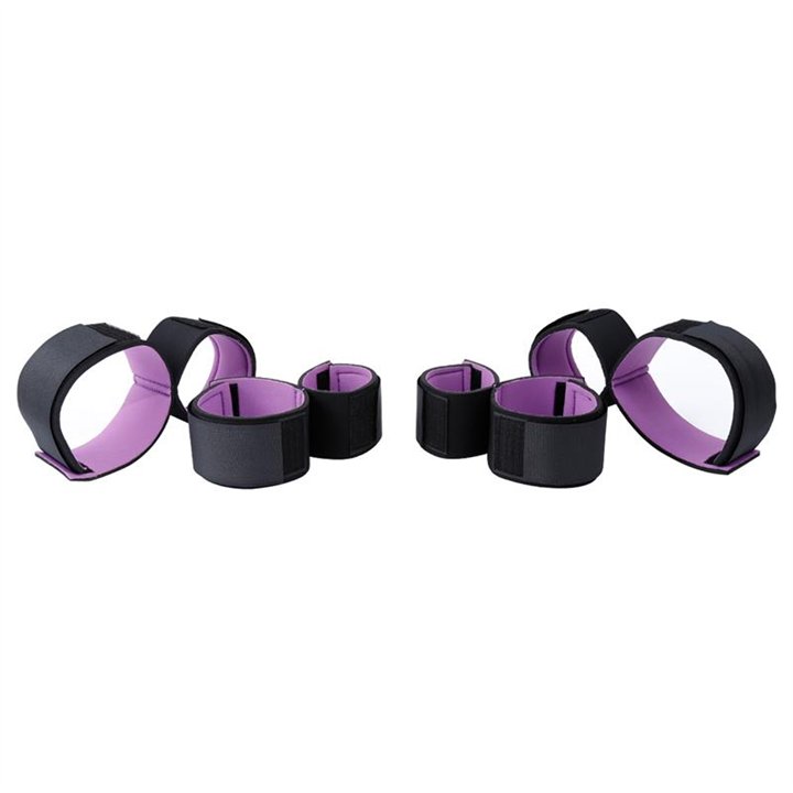 Set of restraints with handcuffs and Anklecuffs Adjustable - 8436615000692 - Teknashop Ltd
