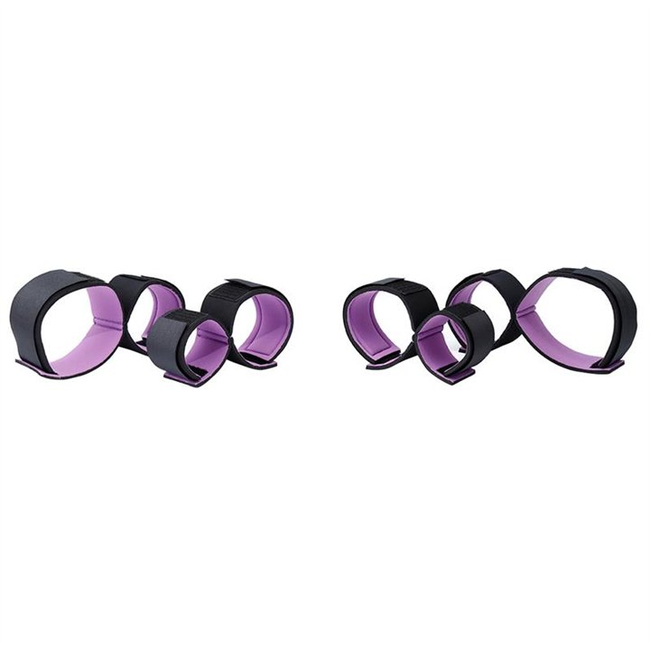 Set of restraints with handcuffs and Anklecuffs Adjustable - 8436615000692 - Teknashop Ltd