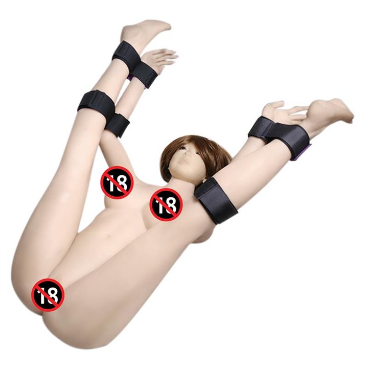 Set of restraints with handcuffs and Anklecuffs Adjustable - 8436615000692 - Teknashop Ltd