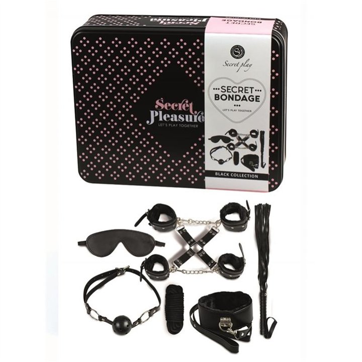 Secret Play Set 8 Pieces Black Set - F6148K - Teknashop Ltd