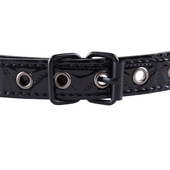 Breathable Gag Ball Sapphire Vegan Leather - BD-493 - Teknashop Ltd