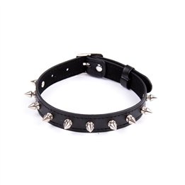 Collar with Spikes Adjustable 43 cm Black - 843658379415 - Teknashop Ltd