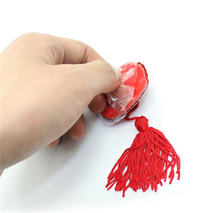 Heart Sequin Nipple Cover with Tassel Red - 843658379305 - Teknashop Ltd