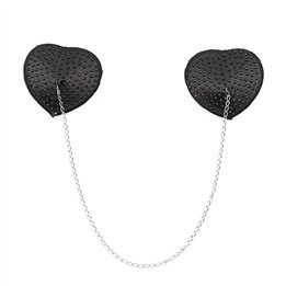 Nipple Covers with Metal Chain Black - 843658379427 - Teknashop Ltd