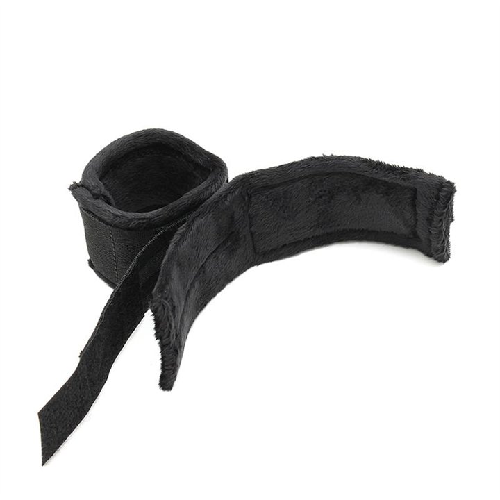 Hand Cuffs with Mask Adjustable Black - R7001 - Teknashop Ltd