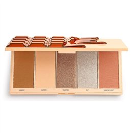 I Heart Revolution, Chocolate, Highlighting, Face Palette, Waffle, 5 Shades, 18 g - Teknashop Ltd