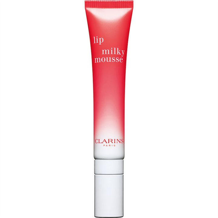 Clarins, Lip Milky Mousse, Satin Finish, Lip Balm, 01, Milky Strawberry, 10 ml - Teknashop Ltd