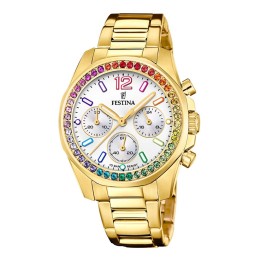 Festina Boyfriend Rainbow F20609/2 Ladies Watch Chronograph - F20609/2 - Teknashop Ltd