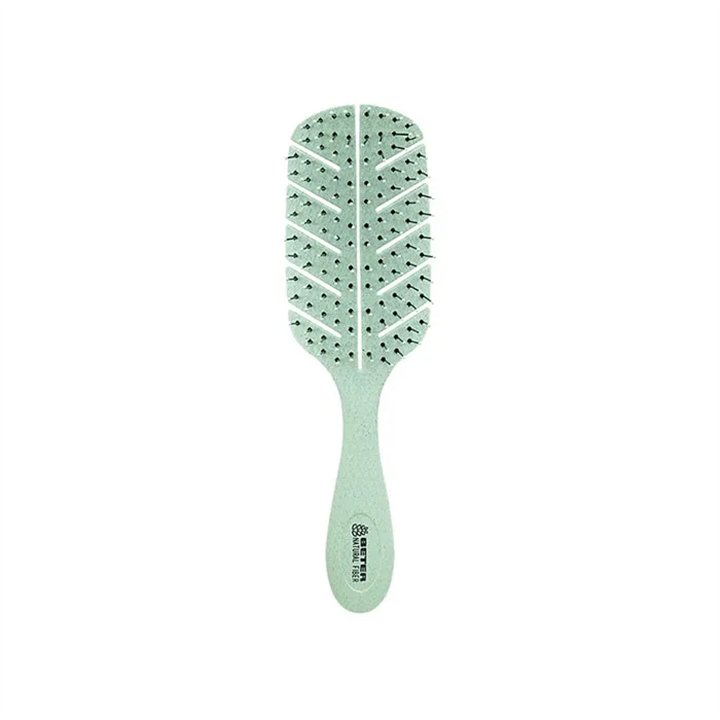 Beter Detangling Natural Fiber Hair Brush Green - unisex - Teknashop Ltd