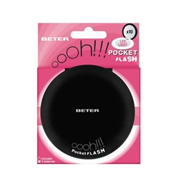 Beter Ohh! Two Ways Mirror With Led Light x10 Black - unisex - Teknashop Ltd