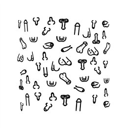 Penis square coasters 10 units - 8412345053306 - Teknashop Ltd