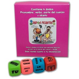 Set of 4 Fluorescent Dice - 8412345013621 - Teknashop Ltd
