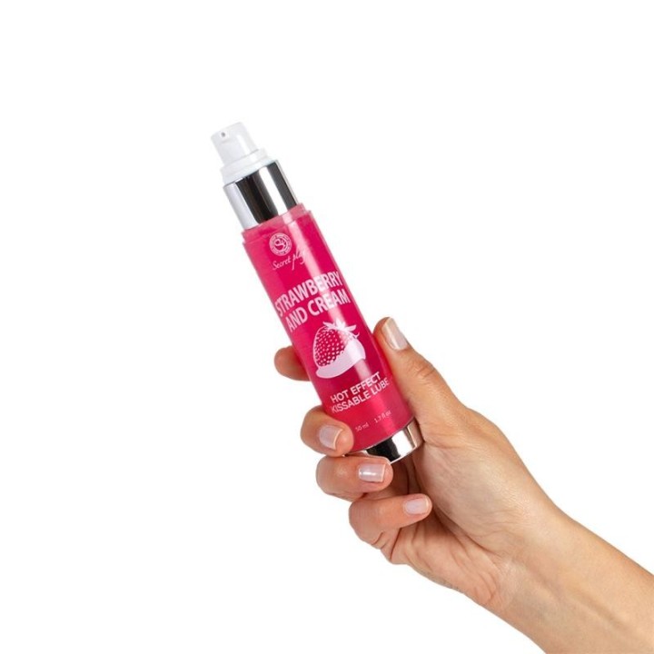 Hot Effect Strawberry with Cream Lubricant 50 ml - F3538 - Teknashop Ltd