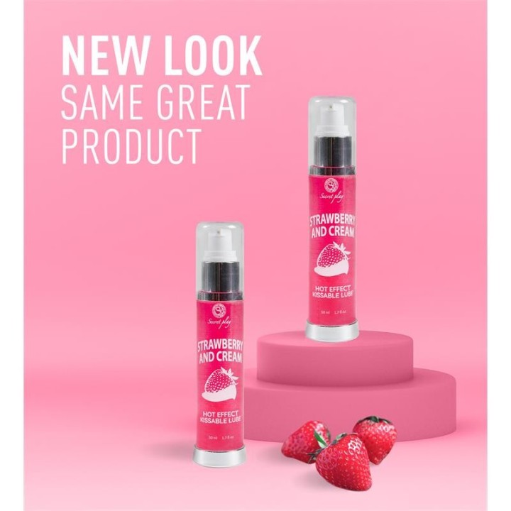 Hot Effect Strawberry with Cream Lubricant 50 ml - F3538 - Teknashop Ltd