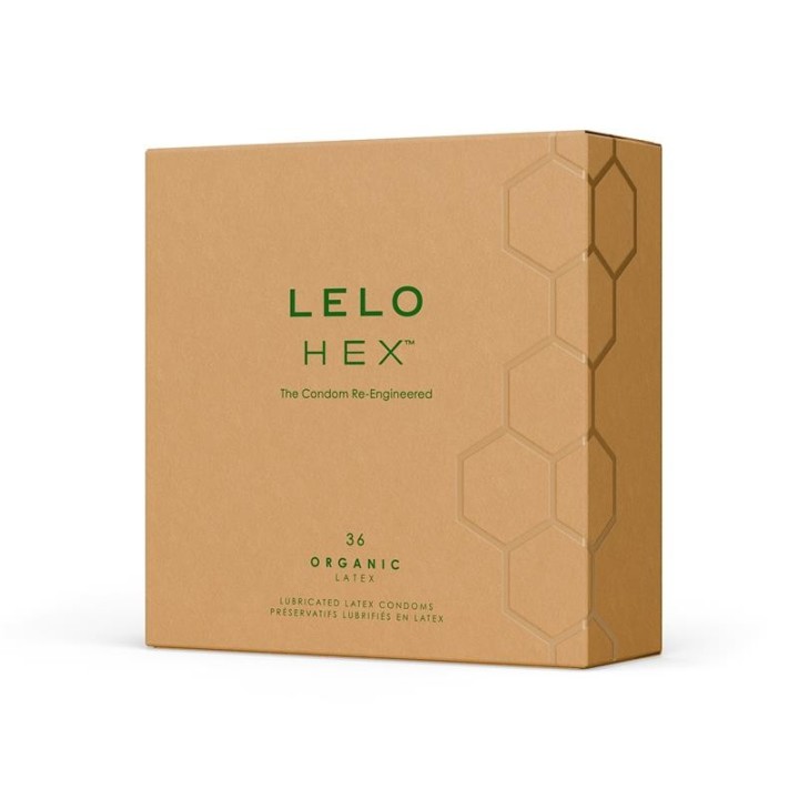 HEX Condoms Organic 36 units - L-885C - Teknashop Ltd