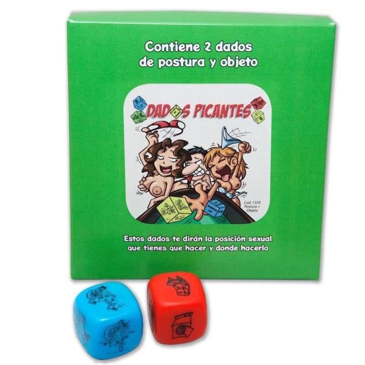 Set 2 Fluorescent Dice Posture and Object - 8412345013591 - Teknashop Ltd