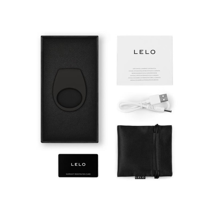 Tor 3 Ring for Couples with Lelo APP Black - L-8922 - Teknashop Ltd