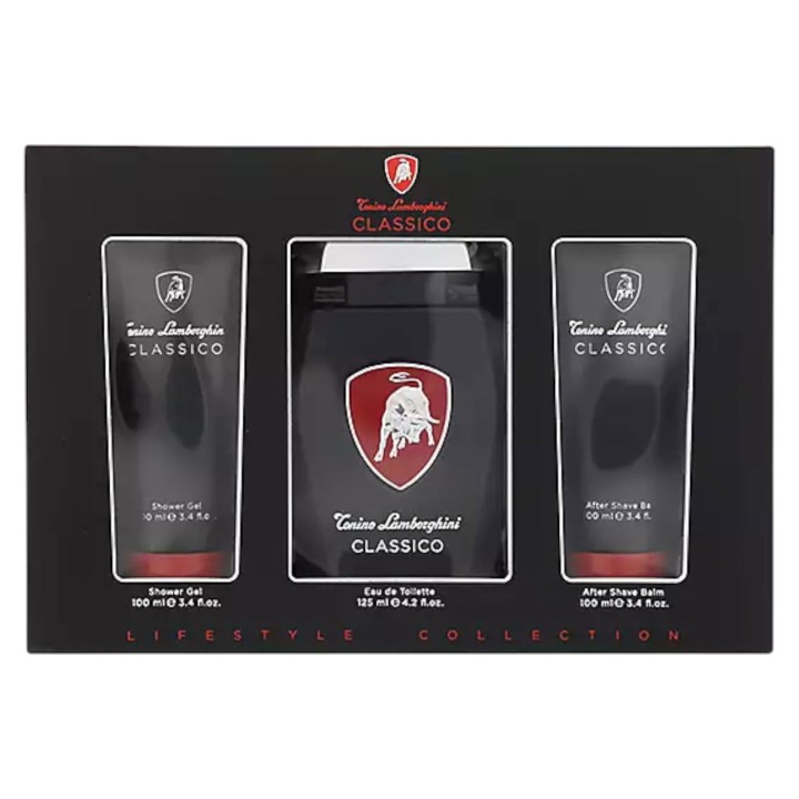 Set Tonino Lamborghini: Classico, Eau De Toilette, For Men, 125 ml + Classico, Hydrating, Shower Gel, All Skin Types, 100 ml + C