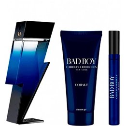Carolina Herrera Bad Boy Cobalt Eau De Parfum 100ml Gel Ducha Cabello y Cuerpo 100ml Eau Parfum 10ml - unisex - Teknashop Ltd