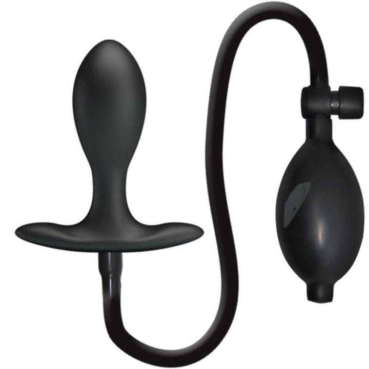PRETTY LOVE - INFLATABLE ANAL PLUG BLACK - D-242414 - Teknashop Ltd