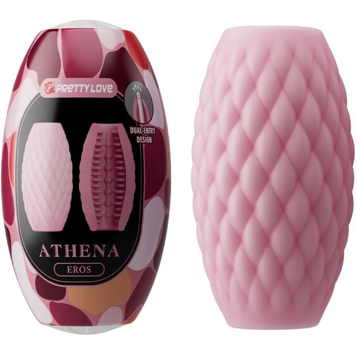 PRETTY LOVE - ATHENA EROS SILICONE MALE MASTURBATOR PINK - D-242706 - Teknashop Ltd