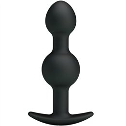 PRETTY LOVE - SPECIAL STIMULATION SILICONE ANAL BALLS 10.3 CM BLACK - D-211808 - Teknashop Ltd