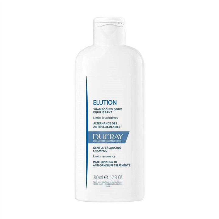 Ducray, Elution, Hair Treatment Shampoo, For Rebalancing, All Hair Types, 200 ml - Teknashop Ltd