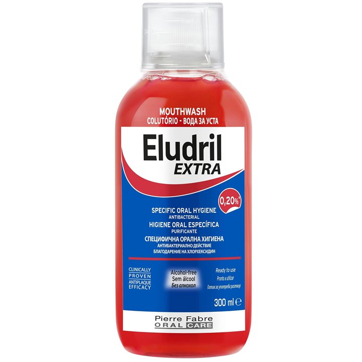 Eludril, Mouthwash, Antibacterial, 300 ml - Teknashop Ltd