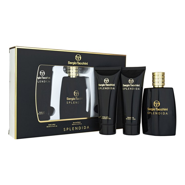 Set Sergio Tacchini: Splendida, Eau De Parfum, For Women, 100 ml + Splendida, Hydrating, Daily, Body Lotion, 100 ml + Splendida,