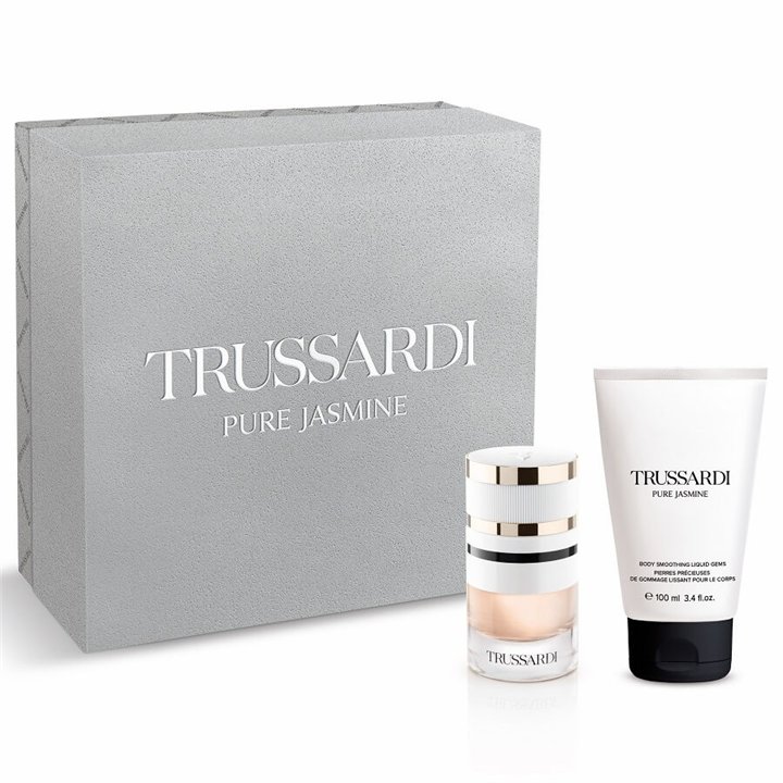 Set Trussardi: Pure Jasmine, Eau De Parfum, For Women, 60 ml + Pure Jasmine, Hydrating, Daily, Body Lotion, 100 ml - Teknashop L