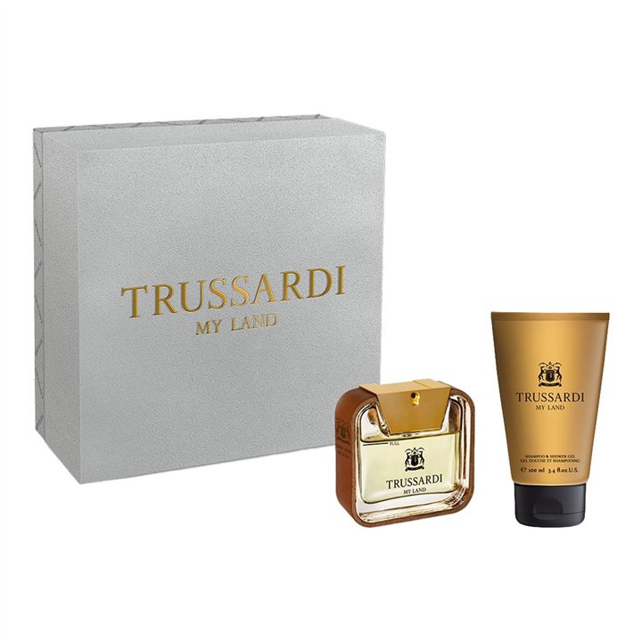 Set Trussardi: My Land, Eau De Toilette, For Men, 50 ml + My Land, Cleansing & Refreshing, Shower Gel, For All Skin Types, 100 m