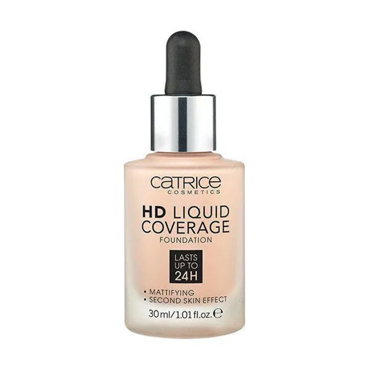 Catrice Hd Liquid Coverage Foundation Lasts Up to 24h 020-Rose Beige 30ml - unisex - Teknashop Ltd