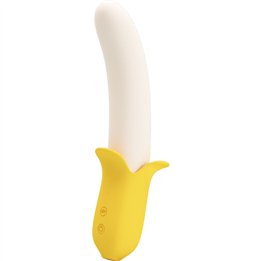 PRETTY LOVE - BANANA GEEK SUPER POWER 7 VIBRATIONS UP&DOWN SILICONE BLACK - D-235752 - Teknashop Ltd