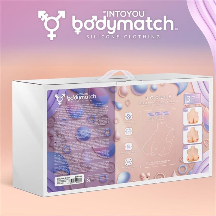 Boodie Realistic Breast Form G Cup Liquid Silicone - BM-658 - Teknashop Ltd