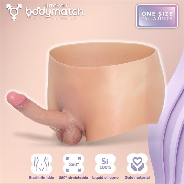 Blayke Boxer with 18 cm Built-in Penis Liquid Silicone One Size - BM-649 - Teknashop Ltd