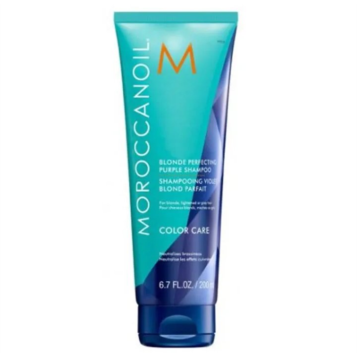 Moroccanoil Blonde Perfecting Purple Shampoo 200ml - unisex - Teknashop Ltd