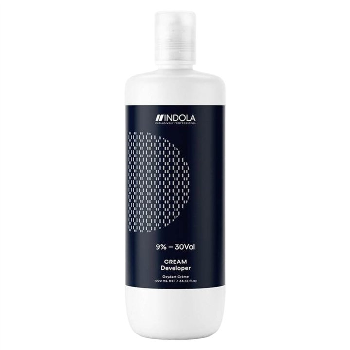 Indola, Cream Developer, Silky, Hair Oxidant Cream, 9%, 30 Volume, 1000 ml *Tester - Teknashop Ltd