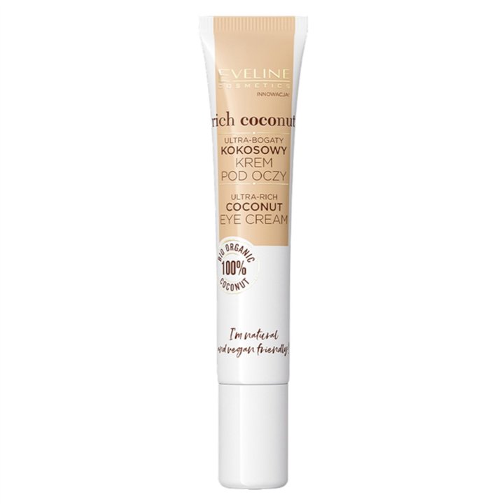 Eveline Cosmetics, Rich Coconut, Smoothes, Eye Cream, 20 ml *Tester - Teknashop Ltd