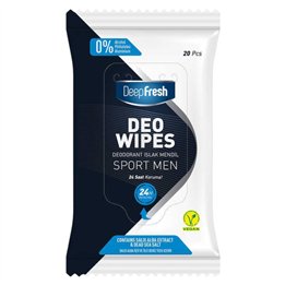 Deep Fresh, Deo Wipes, Cleansing Wipes, Underarm, 20 pcs, *Tester - Teknashop Ltd