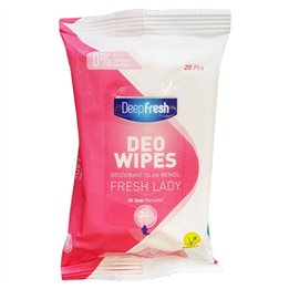 Deep Fresh, Deo Wipes, Cleansing Wipes, Underarm, 20 pcs, *Tester - Teknashop Ltd