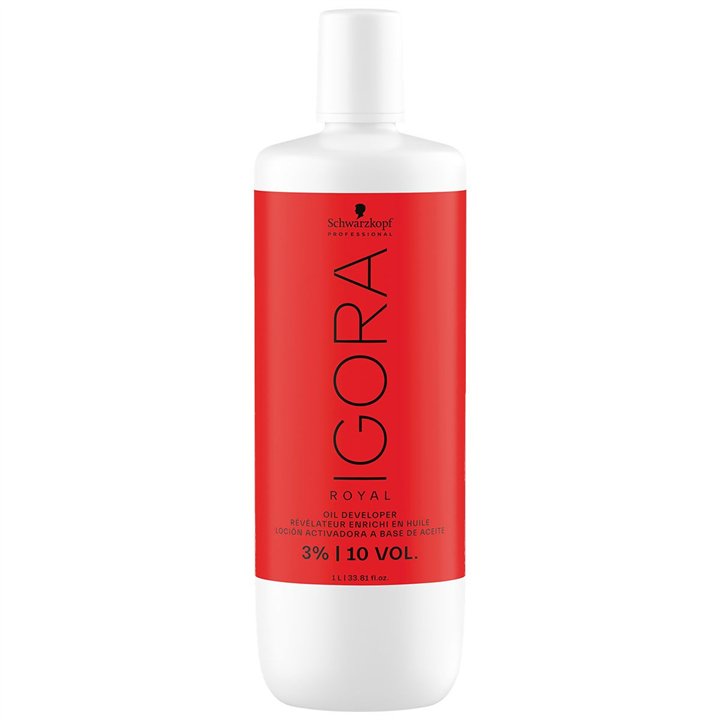 Schwarzkopf Professional, Igora Royal, Hair Oxidant Cream, 3%, 10 vol, 1000 ml - Teknashop Ltd