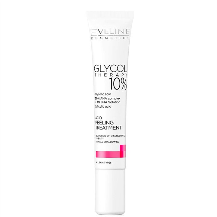 Eveline Cosmetics, Glycol Theraphy, Glycolic Acid, Cleansing & Exfoliation, Peeling Gel, 20 ml *Tester - Teknashop Ltd