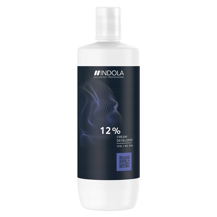 Indola, Cream Developer, Silky, Hair Oxidant Cream, 12%, 40 vol, 1000 ml - Teknashop Ltd