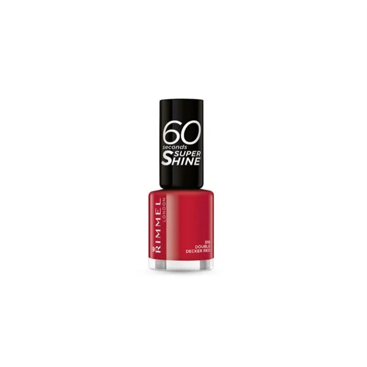 Rimmel 60 Seconds Super Shine 310 Double Decker Red - unisex - Teknashop Ltd