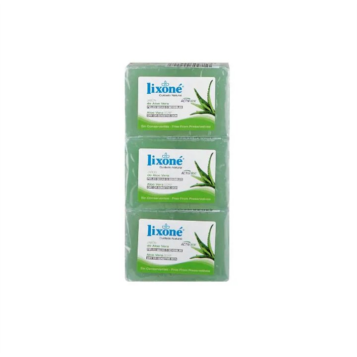 Lixoné Aloe Vera Soap Dry Or Sensitive Skin 3x125g - unisex - Teknashop Ltd