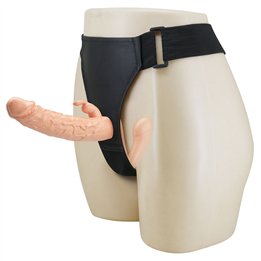 BAILE - CHARLOTTE HOLLOW DOUBLE PENETRATION STRAP-ON FLESH - D-245966 - Teknashop Ltd