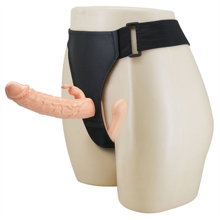 BAILE - CHARLOTTE HOLLOW DOUBLE PENETRATION STRAP-ON FLESH - D-245966 - Teknashop Ltd