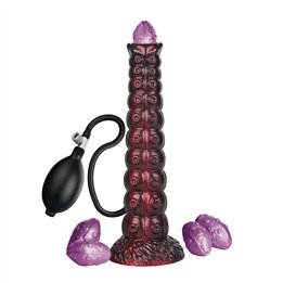 POWER MONSTERS - VOIDCLAW BRUTE BICOLOR INFLATABLE FANTASY SILICONE DILDO 29 CM Ø 5.7 CM - D-246113 - Teknashop Ltd