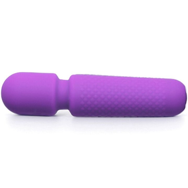 ARMONY - YOUR MAGIC MASSAGER & VIBRATOR RECHARGEABLE 10 VIBRATIONS WAND DOTS PURPLE - D-241120 - Teknashop Ltd