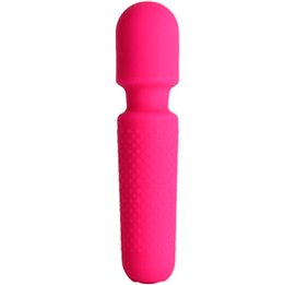 ARMONY - YOUR MAGIC MASSAGER & VIBRATOR RECHARGEABLE 10 VIBRATIONS WAND DOTS PINK - D-241122 - Teknashop Ltd